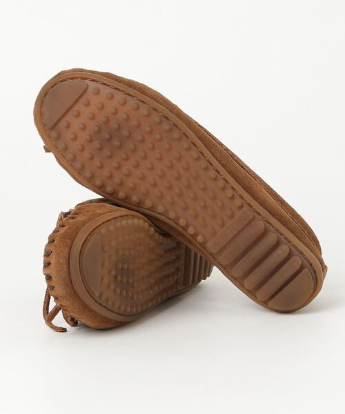 新品 6 ブラウン ミネトンカ モカシン ミネトンカ、モカシン、ブラウン、ビーズ装飾、サイズ6