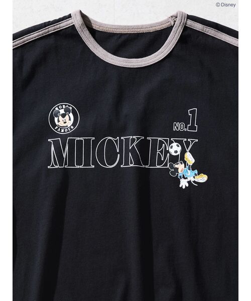 「Disney」 半袖Tシャツ「AMERICAN HOLICコラボ」 M ブラック レディース