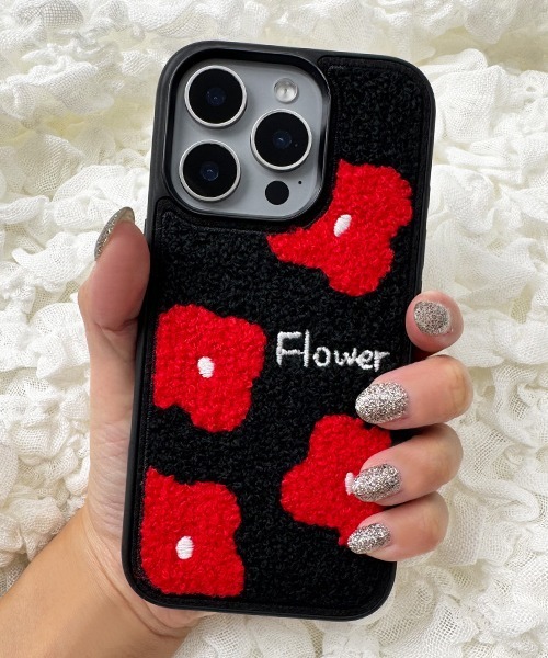 Fun & Daily（ファンアンドデイリー） スマホケース Embroidery iPhone