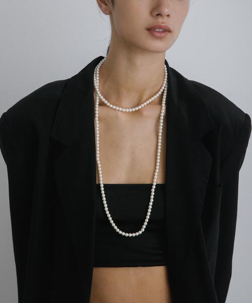 ネックレス decor「デコール」　6mmPearllongnecklace レディースの画像
