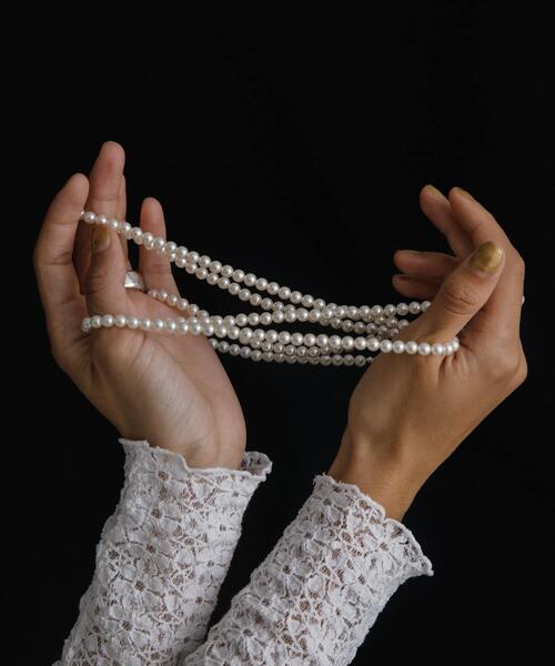ネックレス decor「デコール」　6mmPearllongnecklace レディースの画像