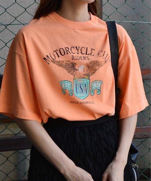 tシャツ 「spiritoso」イーグルプリントピグメントTシャツ レディース | spiritoso | 16