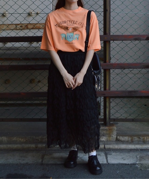 tシャツ 「spiritoso」イーグルプリントピグメントTシャツ レディース | spiritoso | 18