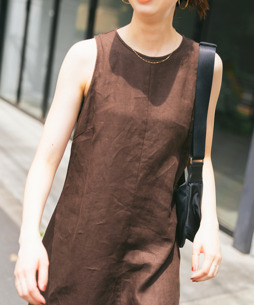 Spick＆Span ワンピース 「追加」リネンアメスリドレス