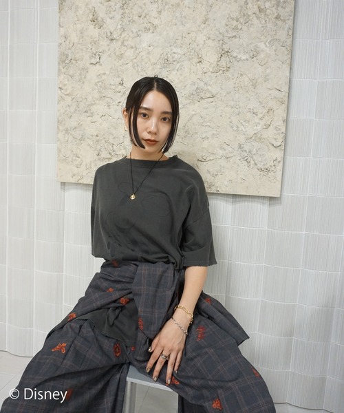 Disney（ディズニー） tシャツ 半袖 MICKEY AND MINNIE DESIGN BIG TEE