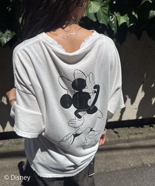 Disney（ディズニー） tシャツ 半袖 MICKEY AND MINNIE DESIGN BIG TEE