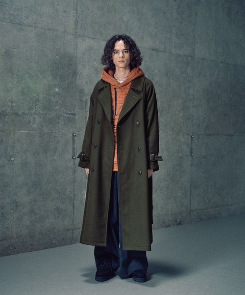 Casper John（キャスパージョン） ステンカラーコート コート Wool