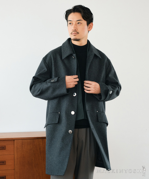 マッキントッシュMACKINTOSH エディフィス別注 HUMBIE ピーコート Mackintosh ステンカラーコート コート MACKINTOSH