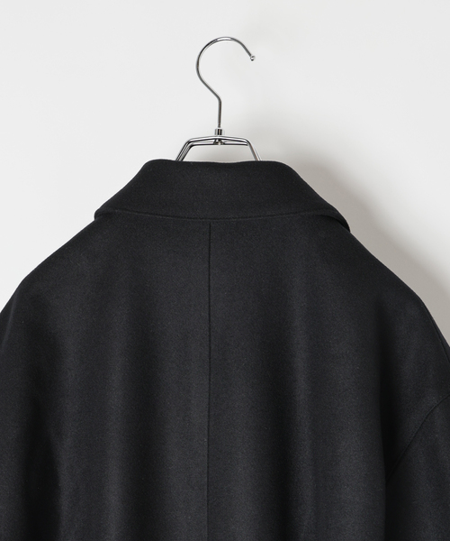 未使用級【現行/23SS】マッキントッシュ ハンビー JS別注 コート 黒 8 Mackintosh チェスターコート コート MACKINTOSH