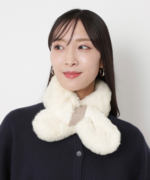 ファー フルラ マフラー ティペット FURLA（フルラ） マフラー ストール フェイクファーマフラー ティ
