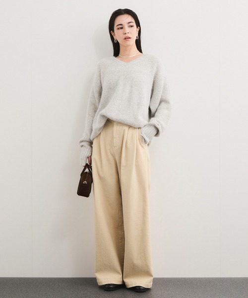 LE CERCLE par rope' パンツ 製品染めコーデュロイパンツ/セットアップ