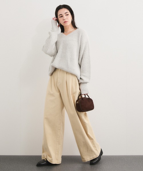 LE CERCLE par rope' パンツ 製品染めコーデュロイパンツ/セットアップ