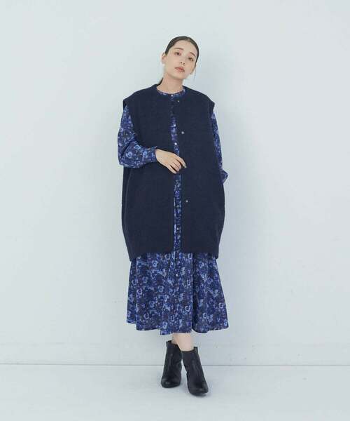 【美品】最終値下げです〜❢❢ANAYI　LIBERTYプリントワンピースリボン付 ANAYI｜リボンプリントワンピース | Rakuten Fashion(楽天