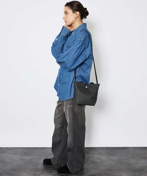 ★lily★【美品】OHGA ETREコラボ ショルダーバッグ 黒 THE ART OF CARRYING ショルダーバッグ 「THE ART OF CARRYING/ジ