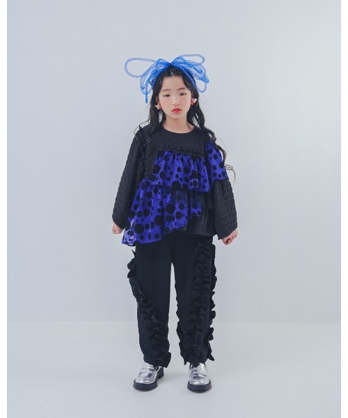 パンツ アシメフリルパンツ キッズ 子供服 女の子 | unica | 03