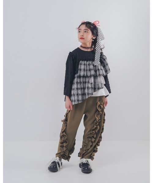 パンツ アシメフリルパンツ キッズ 子供服 女の子 | unica | 08