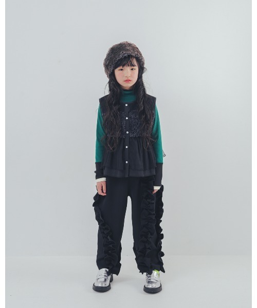 パンツ アシメフリルパンツ キッズ 子供服 女の子 | unica | 10