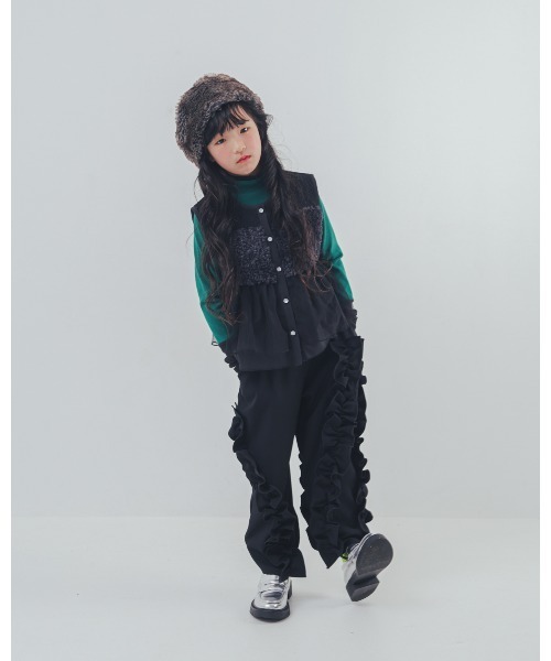 パンツ アシメフリルパンツ キッズ 子供服 女の子 | unica | 12