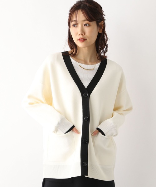「GLOBAL WORK」 ニットカーディガン LARGE ブルー系その他 レディース_画像2