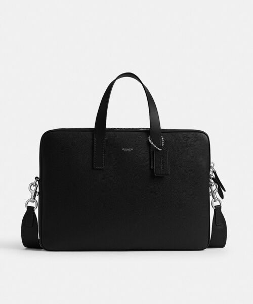 早い者勝ち 超美品 新品coachビジネスバッグ 2way ✨良品✨コーチ ビジネスバッグ 2way レザー ネイビー A4可