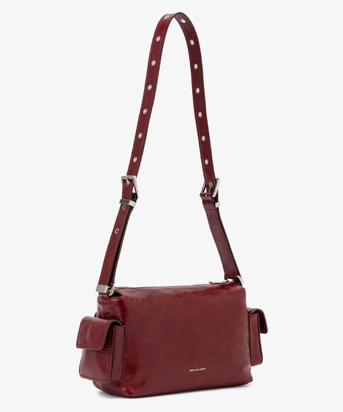 【MICHAEL KORS】ショルダーバッグ　赤　ボルドー MICHAEL KORS 2WAY ハンドバッグ ショルダーバッグ 斜め掛け