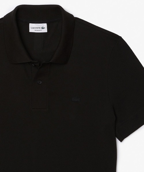 LACOSTE（ラコステ） 半袖ポロシャツ 4 ブラック メンズ : ZOZOTOWN