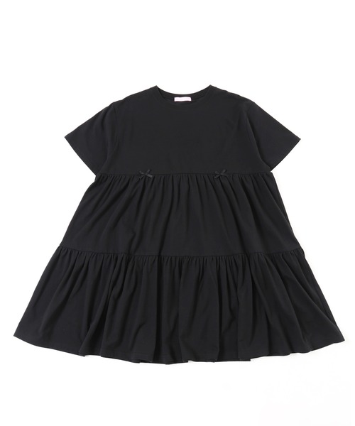 「WC」 半袖ワンピース FREE ブラック レディース_画像3