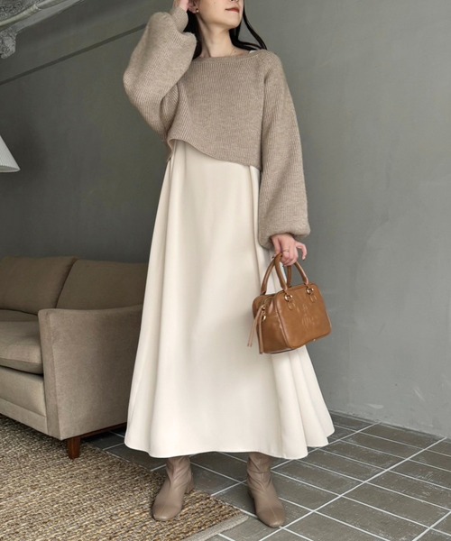 one after another NICE CLAUP ワンピース マルチウェイニットセット