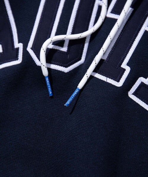 「NAUTICA」 プルオーバーパーカー SMALL ホワイト メンズ_画像3