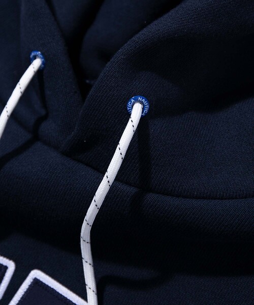 「NAUTICA」 プルオーバーパーカー SMALL ホワイト メンズ_画像9