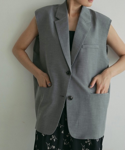 anuke（アンヌーク） ベスト 36inch グレー レディース : ZOZOTOWN