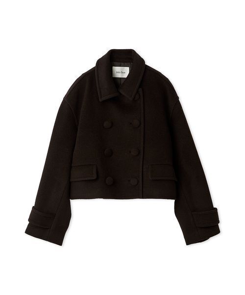 ＊マーガレットハウエル ウール カシミヤ ピーコート ショート ＊ MARGARET HOWELL（マーガレットハウエル） ウールカシミヤ ピーコート