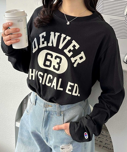 Champion（チャンピオン） 長袖カットソー MEDIUM ブラック系その他