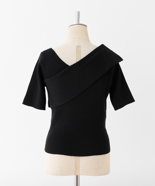 「one after another NICE CLAUP」 半袖ニット FREE オフホワイト レディース_画像4