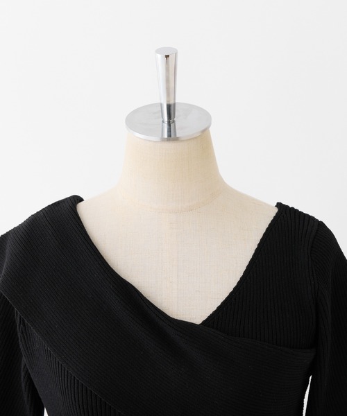 「one after another NICE CLAUP」 半袖ニット FREE オフホワイト レディース_画像5