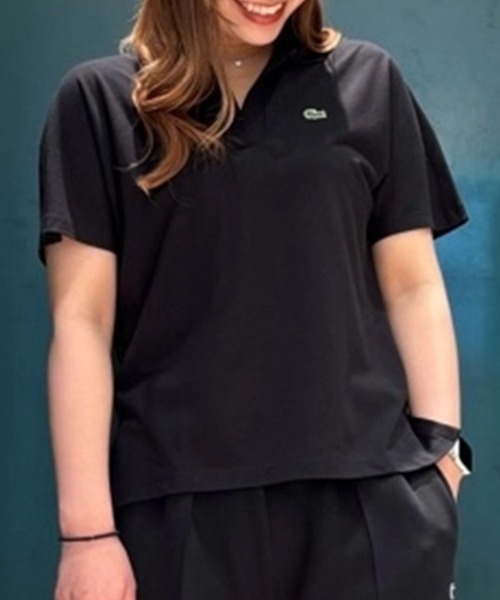 LACOSTE（ラコステ） 半袖ポロシャツ S ブラック レディース