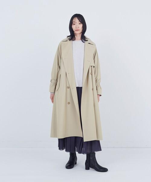 ADIEU TRISTESSE トレンチ風ナイロン中綿コート ADIEU TRISTESSE トレンチ風ナイロン中綿コート 【公式通販】