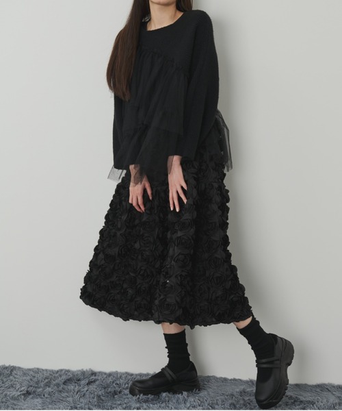 「paravion」 スカート FREE アイボリー レディース_画像6