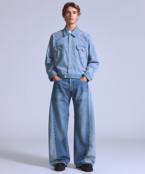 Levi's（リーバイス） ワイドパンツ ジーンズ BLUETAB(TM) CUSTOMIZED