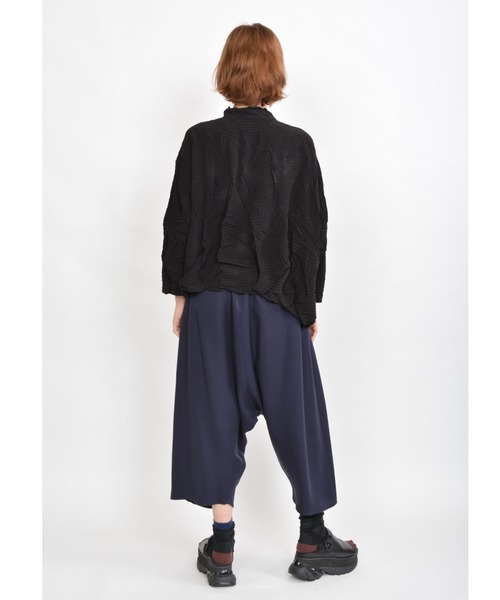 「gomme」 サルエルパンツ MEDIUM ブラック レディースの画像5