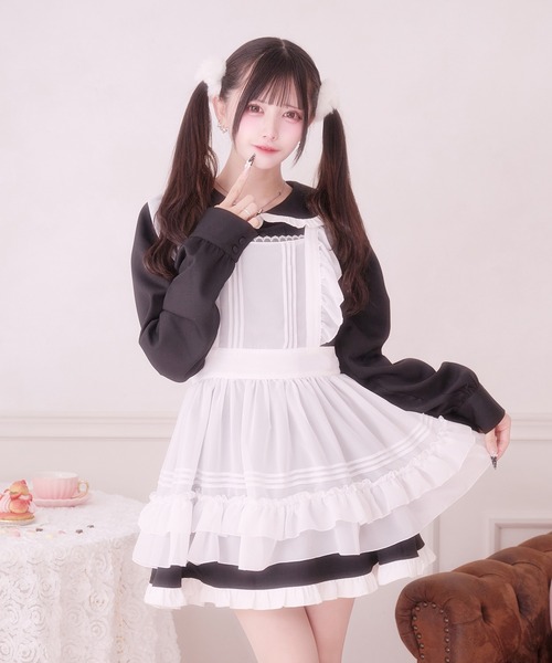 Pal elfy ワンピース ホイップフリルエプロンワンピース : ZOZOTOWN