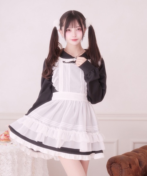 Pal elfy ワンピース ホイップフリルエプロンワンピース : ZOZOTOWN