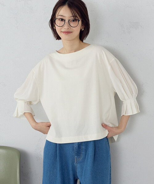 新品 Microwave キャンディスリーブTシャツ COMME CA ISM（コムサイズム） tシャツ 「接触冷感」キャンディ