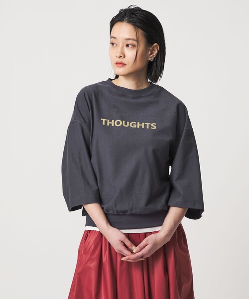 A DAY IN THE LIFE tシャツ バックウラケ プリントプルオーバー 7分袖