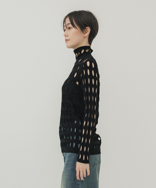 「AKANE UTSUNOMIYA」 長袖カットソー FREE ブラック レディース_画像4