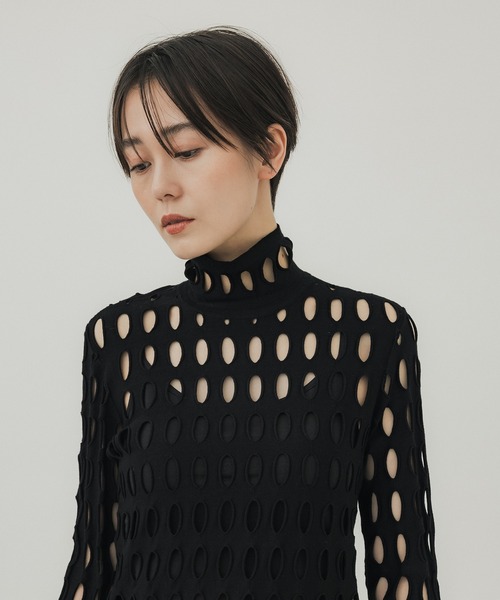 「AKANE UTSUNOMIYA」 長袖カットソー FREE ブラック レディース_画像6