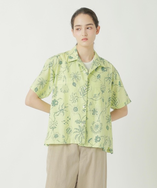 【CARAME】vintage floral print ブラウス 4Y ZUCCa（ズッカ） ブラウス シャツ DRAWING FLOWER PRINT / S
