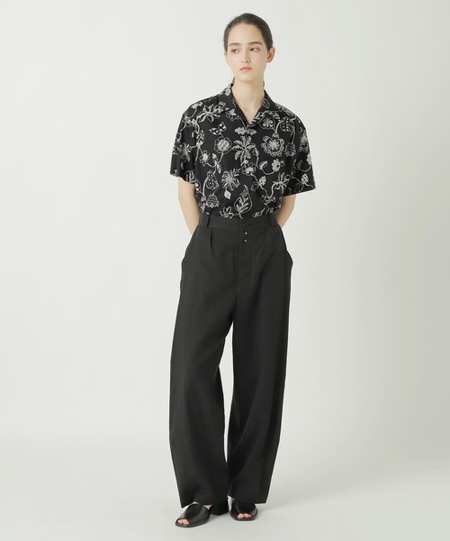 ZUCCa（ズッカ） ブラウス シャツ DRAWING FLOWER PRINT / S