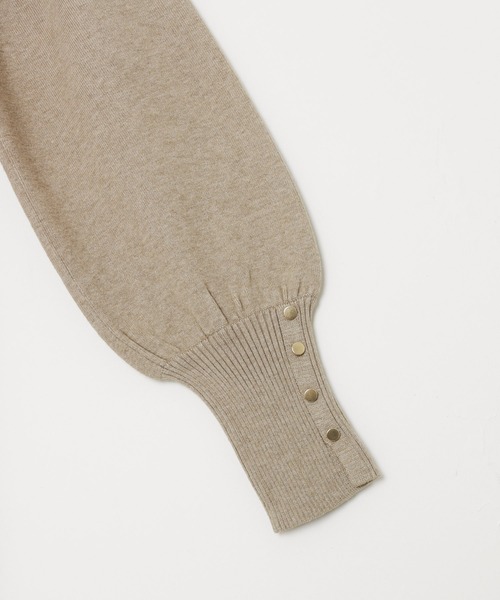 「andme」 「alma design」ニットワンピース M チャコールグレー レディース_画像7