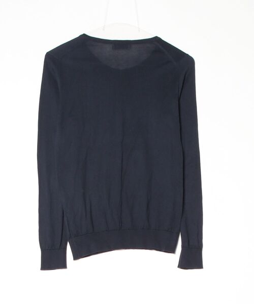 「JOHN SMEDLEY」 ニットカーディガン S ネイビー レディース_画像2